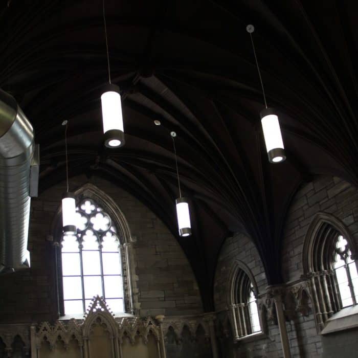 Church hallway lighting